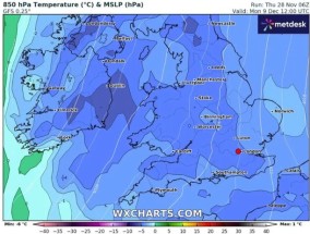 英国天气：圣诞节前几天，大雪和零下6摄氏度的严寒将袭击英国